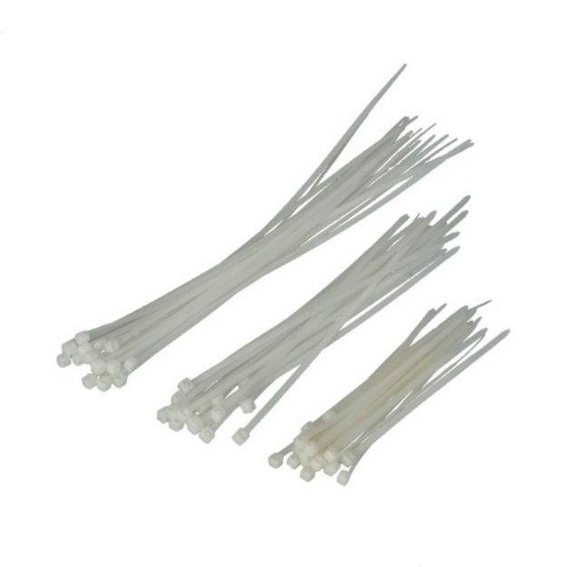 Slika FASTER TOOLS Pvc vezice BIJELE SET 100,150,200mm 60/1